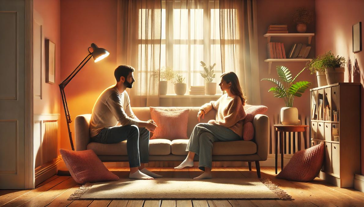 Peaceful Conversation Scene