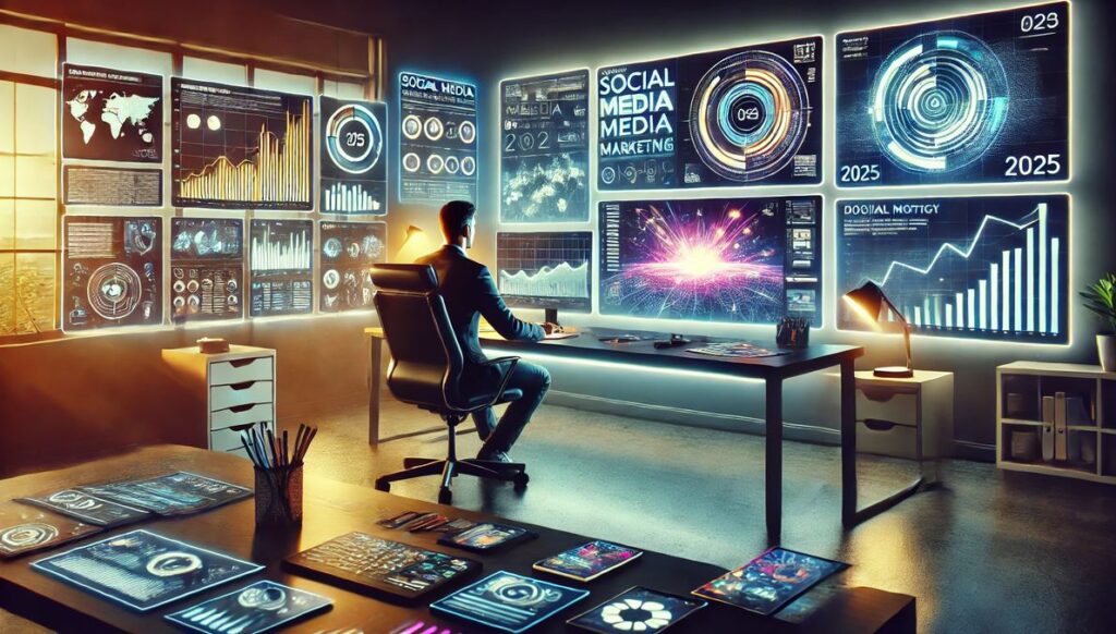 Futuristic Side Hustle Workspace